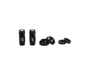 BBB BTI-165 - Tappo per valvola per bicicletta, compatibile con valvole Presta, si gonfia con aria mentre è acceso, gestione della pressione dell'aria confortevole, nessun adattatore dedicato, nero