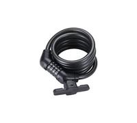 Bbb codeguard cable lock 12x1800 mm con staffa di montaggio nero