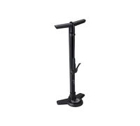 BBB Cycling AirBoost 2.0 Pompa per bicicletta con indicatore di pressione | Pompa da terra forte e precisa | Compatibile con Presta, Schrader e Dunlop | Tubo ad alta pressione 90 cm in gomma | Giallo