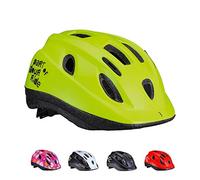 BBB Cycling Boogy BHE-37 - Casco da ciclismo, unisex, per ragazzi e ragazze, taglia S (48-54 cm), giallo fluo lucido