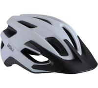 BBB Cycling Casco Per Bici Da Strada E Da Montagna Protezione Di Sicurezza Con Rete Contro Gli Insetti E Visiera Rimovibile Leggera Certificazione Ce Bianco Medium (55-58cm) Kite 2.0 BHE-29B