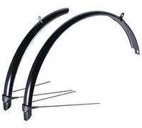 BBB Cycling CityGuard, set parafanghi anteriore e posteriore | MTB Urban bici da corsa per bambini | 28 pollici BFD-40 nero