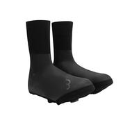 BBB Cycling Copriscarpe da Ciclismo Ultrawear - Copri Scarpe per Pioggia Senza Cerniera - Vento e Impermeabile - Materiale Antivento - Resistente al Freddo - Grafica Riflettente - 43/44 - Nero