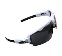 BBB Cycling Occhiali sportivi unisex Commander Bianco lucido.