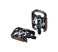 BBB Cycling Pedali a doppia piattaforma per bicicletta da strada, con tacchetti SPD e piatti 9/16", tensione regolabile, per MTB, E-MTB, Urban E-Road DualChoice 2.0 BPD-23B