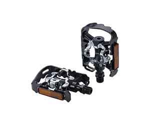 BBB Cycling Pedali a doppia piattaforma per bicicletta da strada, con tacchetti SPD e piatti 9/16", tensione regolabile, per MTB, E-MTB, Urban E-Road DualChoice 2.0 BPD-23B
