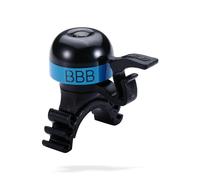 Bbb Cycling MiniFit BBB-16, Campanello da Bicicletta Strada, Mountain Bike e Bici da Corsa, Unisex-Adulto, Nero/Blu, Taglia Unica