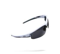 BBB Cycling Sportglasses Impress Sole per Uomo e Donna, Occhiali da Bicicletta con Lenti intercambiabili, Policarbonato, MTB Road Urban Cycling, BSG-58 Unisex-Adulto, Bianco, M