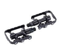 BBB Cycling Pedali a doppia piattaforma per bicicletta da strada, con tacchetti SPD e piatti 9/16", tensione regolabile, per MTB, E-MTB, Urban E-Road DualChoice 2.0 BPD-23B