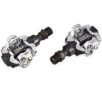 BBB Pedali e tacchette, SPD TouchMount BPD-74 per Biciclette MTB-ASSE 9/16" Dimensioni 50x55mm, Nero