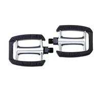 BBB Pedali per bicicletta SteadyRest 2.0 - Pedali piatti con inserto in gomma antiscivolo - alta aderenza per bici da città, Touring ed E-Bike, riflettori inclusi - BPD-45B