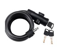 BBB BBL-111B - Lucchetto a chiave per bicicletta, 12 x 180 cm, extra lungo, alta sicurezza, 3 chiavi