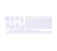 BBB, Set di Adesivi protettivi per Telaio Bici Protection ClearSkin, Bianco (Tra