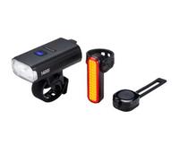 Bbb Strikeduo 1400i + Signal Light Set Argento 1400 Lumens