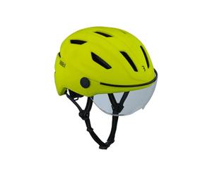 BBB Spostare Faceshield, Casco Ciclismo Unisex, Giallo Fluo, M