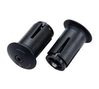 BBB Cycling Nastro manubrio - RaceRibbon ECO - Nastro manubrio per bici da strada - Materiale riciclato - con tappo del manubrio - nero screziato - 200 x 3 cm - BHT-01ECO