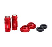 Tappo della valvola BBB Cycling CoreCap (x2) Rouge