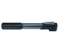 BBB Cycling Minipump WindRush S Aria per Bicicletta, Mini Pompa a Mano con DualHead 3.0, per Presta Dunlop e Schrader, BMP-55, Colore: Grigio Unisex Adulto, 250 mm
