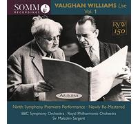 Ralph Vaughan Williams Vaughan Williams: Live - Volume 1 (CD) Album