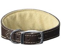 BBD Pet Products Collare per whippet, taglia unica, 9,5 x 25,4 a 30,5 cm, marrone