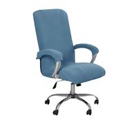 BBDIYCD Coprisedia da Ufficio, Coprisedia Elasticizzato per Sedia da Ufficio con Schienale Alto e copribraccioli, Fodere per Sedia Lavabili per Protezioni universali per sedie girevoli,Blue,XL