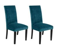 BBDIYCD Coprisedie da Pranzo, Coprisedie in Velluto Elasticizzato per sedie da Pranzo, Coprisedie Rimovibili, Coprisedie per Sala da Pranzo, Hotel, Cucina, Cerimonia,Green,2PCS