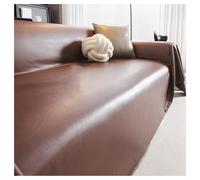 BBEQRVV Copridivano Beige Impermeabile, Copridivano in Similpelle for Cani, Copridivano Componibile Antiscivolo for Cani, Protezione for Mobili(Coffee,180x260cm/71x102in)