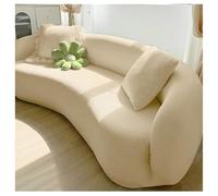 BBEQRVV Copridivano Curvo Jacquard, Copridivano Curvo Semicircolare Sagomato for Soggiorno, Copridivano Componibile Lavabile(Beige,XL(235-300cm))