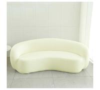 BBEQRVV Copridivano Curvo Semicircolare Elasticizzato, Copridivano Antiscivolo A Forma Di Nuvola, Copridivano In Jacquard For Divano Componibile Curvo(Beige)