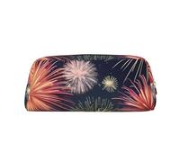 BBEXJIGY Bella custodia multiuso con stampa fuochi d'artificio, borsa per trucco, borsa da viaggio per ufficio, piccoli oggetti, oro, taglia unica