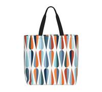 BBEXJIGY Borsa tote portatile da donna Mid Century Modern Retro con stampa a forma di goccia, grande borsa shopper per spiaggia, viaggi, palestra | borsa estiva