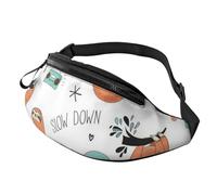 BBEXJIGY Marsupio multifunzione con stampa bradipo marrone, il tuo buon compagno per escursioni, viaggi e corsa, nero, Taglia unica