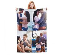 Bbflyper Coperta Personalizzata con Foto,Coperta in Pile Plaid Personalizzata con Testo Immagine 1-8 Regalo per Anniversari,Marito,Bambini-4Foto,80 x 120 cm
