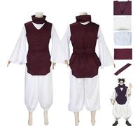 bbganlian Anime Jujutsu Kaisen Choso Cosplay Costume Vestito Fushiguro Toji Gojo Satoru Uniforme Set Completo Giacca Pantaloni Halloween Carnevale Festa Dress Up Suit per Uomini (M)