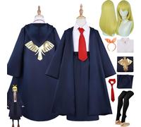 bbganlian Anime Mashle Magic and Muscles Lemon Irvine Cosplay Costume Vestito Giochi di ruolo Uniformi Set Completo Halloween Festa Carnevale Dress Up Suit con Parrucca per Donne