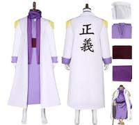 bbganlian Anime One Piece Issho Cosplay Costume Vestito Monkey D. Luffy Portgas D Ace Gioco di Ruolo Uniforme Set Completo Halloween Festa Carnevale Dress Up Suit per Uomini (XXL)