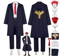 bbganlian Anime Personaggio Dort Barrett Cosplay Costume Vestito Mashle Magic and Muscles Uniforme Set Completo Halloween Carnevale Festa Dress Up Suit con Parrucca per Uomini (M)