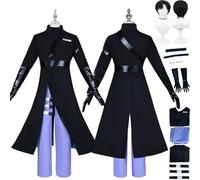 bbganlian Anime Personaggio Ivan Cosplay Costume Vestito Alien Stage Mizi Gioco di Ruolo Uniforme Set Completo Halloween Festa Carnevale Dress Up Suit con Parrucca per Uomini (S)