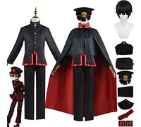 bbganlian Anime Toilet Bound Hanako Kun Cosplay Costume Vestito Gioco di Ruolo Uniforme Set Completo Halloween Carnevale Festa Dress Up Suit con Parrucca Cappello per Uomini (M)