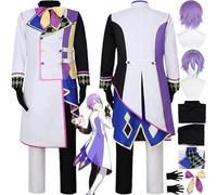bbganlian Project Sekai Colorful Stage Cosplay Costume Vestito Kamishiro Rui 3 Anniversario Uniformi Set Completo Halloween Festa Carnevale Dress Up Suit con Parrucca per Uomini (M)