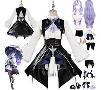 bbganlian Zenless Zone Zero Vivian Cosplay Costume Vestito Personaggio del Gioco Uniforme Set Completo Halloween Festa Carnevale Dress Up Suit con Parrucca Copricapo per Donne (XS)