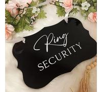 BBGDP Cartello Personalizzato for Matrimonio con Damigella d'Onore, in Vinile La Scritta Arriva Sposa, for Il Portatore Dell'anello(Black)