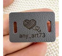 BBGDP Etichette Personalizzate in Finta Pelle Rettangolare da 1,18x0,75 Pollici, Etichette for Abbigliamento con Testo O Logo Personalizzate, Articoli Fatti A Mano A Maglia, Etichette for Uncinetto