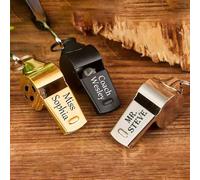 BBGDP Fischietti Personalizzati con Testo Inciso, Fischietto Sportivo con Cordino, Bomboniere for Squadre di Giocatori, Set Regalo Souvenir Personalizzato for Tornei