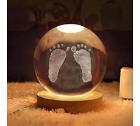BBGDP Lampada Di Cristallo Personalizzata Con Piedini Bambino, Sfera Ultrasuoni E Luce Notturna, Decorativa Immagine Ecografica