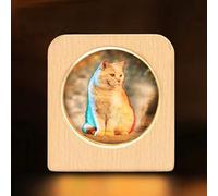 BBGDP Luce Notturna Personalizzata Con Nome Inciso, Lampada Notturna Con Nome Personalizzato Con Ecografia/foto Del Bambino, Luce Notturna 3D Come Regalo For La Festa Del Papà