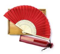 BBGDP Ventagli Pieghevoli Personalizzati da 10/20/30/50/100 Pezzi per Eventi, Ventaglio Portatile con Incisione Personalizzata per Feste di Matrimonio, Bomboniere per Addio al Nubilato(Red)