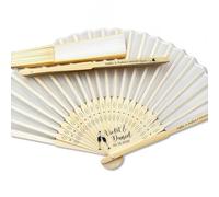 BBGDP Ventaglio da Matrimonio Personalizzato da 10-100 Pezzi, Regalo Personalizzata per Damigella d'Onore, Ventagli di bambù con Nome Inciso, Ricordo della Festa Nuziale Estiva All'aperto