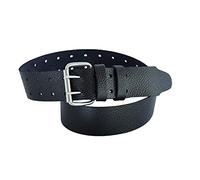 BBI - Cintura professionale per ponteggi in pelle resistente, 5,1 cm, di alta qualità, colore: Nero