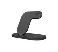 BBIAM Supporto magnetico per caricabatterie wireless 3 in 1 con adattatore da 30 W, stazione di ricarica per iPhone 16 15 14 13 12 Pro Max Plus, iwacth e AirPods, per caricabatterie MagSafe, nero